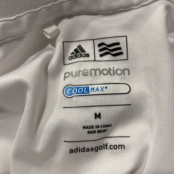 Adidas White and Blue Striped Men's Shirt - Picture 5 of 6